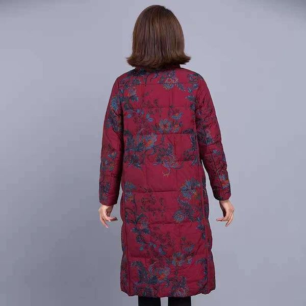 women's down & parkas women 2021 winter fashion long white duck coats female middle-aged printed jackets ladies slim thin overcoats r28, Black
women's down & parkas women 2021 winter fashion long white duck coats female middle-aged printed jackets ladies slim thin overcoats r28, Black
