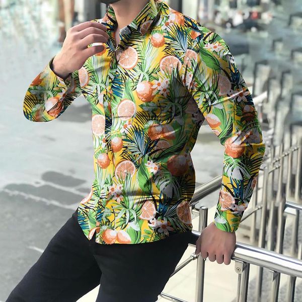 men's casual shirts 2021 men colorful fruit printing shirt male stand collar blouse button mens long-sleeved autumn clothes camisa mas, White;black
men's casual shirts 2021 men colorful fruit printing shirt male stand collar blouse button mens long-sleeved autumn clothes camisa mas, White;black