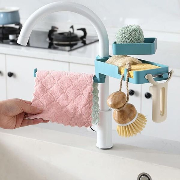 double layer sink faucet shelf sponge drain rack organizer rotatable bathroom hanging holder kitchen accessories storage & organization
double layer sink faucet shelf sponge drain rack organizer rotatable bathroom hanging holder kitchen accessories storage & organization