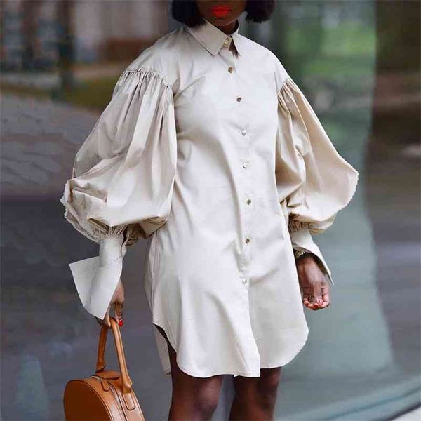 spring lantern sleeve fashion dress khaki turn down collar single breasted mini length elegant evening night cloth 210510, Black;gray
spring lantern sleeve fashion dress khaki turn down collar single breasted mini length elegant evening night cloth 210510, Black;gray
