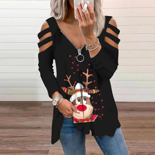 women's sweaters christmas sweater strapless women winter long sleeve pullover elk print jumper casual sweatshirt pull de noel, White;black
women's sweaters christmas sweater strapless women winter long sleeve pullover elk print jumper casual sweatshirt pull de noel, White;black