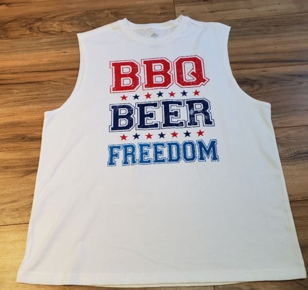 bbq beer om shirt fan trump tank give us om vote trump gift, White;black 
bbq beer om shirt fan trump tank give us om vote trump gift, White;black