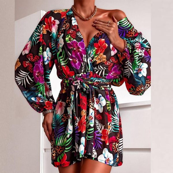 casual dresses women v-neck boho a-line dress vintage pattern print lace-up robe mini autumn lantern long sleeve party, Black;gray
casual dresses women v-neck boho a-line dress vintage pattern print lace-up robe mini autumn lantern long sleeve party, Black;gray