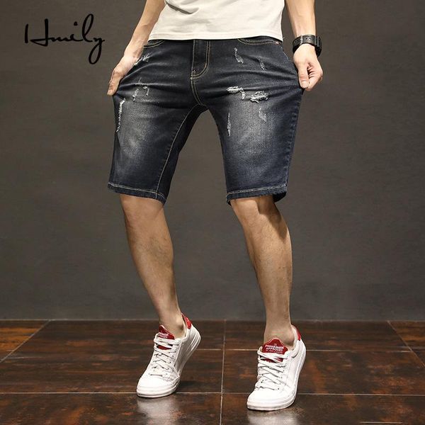 shorts men short trousers fashion distressed straight slim denim male ripped jeans knee length men's, Blue
shorts men short trousers fashion distressed straight slim denim male ripped jeans knee length men's, Blue