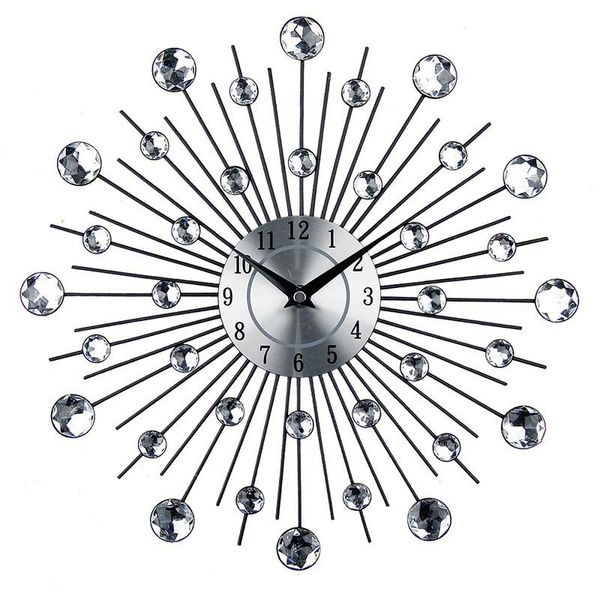 metal crystal sunburst wall clock vintage morden design clocks home decor modern luxury watch
metal crystal sunburst wall clock vintage morden design clocks home decor modern luxury watch