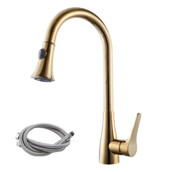 kitchen faucets gold brass pull down faucet with retractable two functions out spray, swivel spout singel lever mixer faucet--ms563
kitchen faucets gold brass pull down faucet with retractable two functions out spray, swivel spout singel lever mixer faucet--ms563