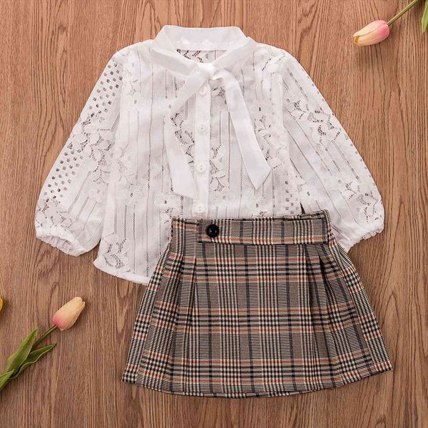 toddler baby girl clothes long sleeve lace flower ruffle plaids mini skirt 2pcs outfits casual, White
toddler baby girl clothes long sleeve lace flower ruffle plaids mini skirt 2pcs outfits casual, White