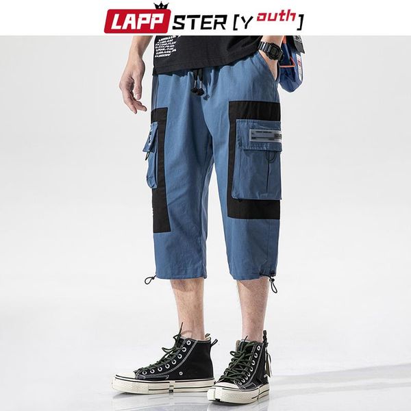 men's pants -youth men color block cropped trousers 2022 summer cotton harem pockets streetwear joggers hip hop cargo, Black
men's pants -youth men color block cropped trousers 2022 summer cotton harem pockets streetwear joggers hip hop cargo, Black