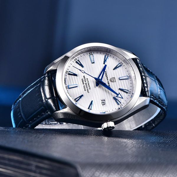 wristwatches pagani design 2021 brand business watch men automatic mechanical nh35a watches 100m waterproof genuine leather, Slivery;brown
wristwatches pagani design 2021 brand business watch men automatic mechanical nh35a watches 100m waterproof genuine leather, Slivery;brown