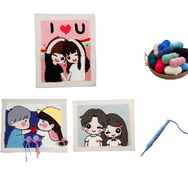 punch needle embroidery starter kits with wooden frame yarn cross stitch set needlework wool work sewing art lover gift other arts and craft
punch needle embroidery starter kits with wooden frame yarn cross stitch set needlework wool work sewing art lover gift other arts and craft
