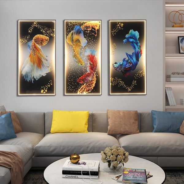 wall lamps modern creative three pieces suit sconces lighting fish led for home decoration lamp
wall lamps modern creative three pieces suit sconces lighting fish led for home decoration lamp