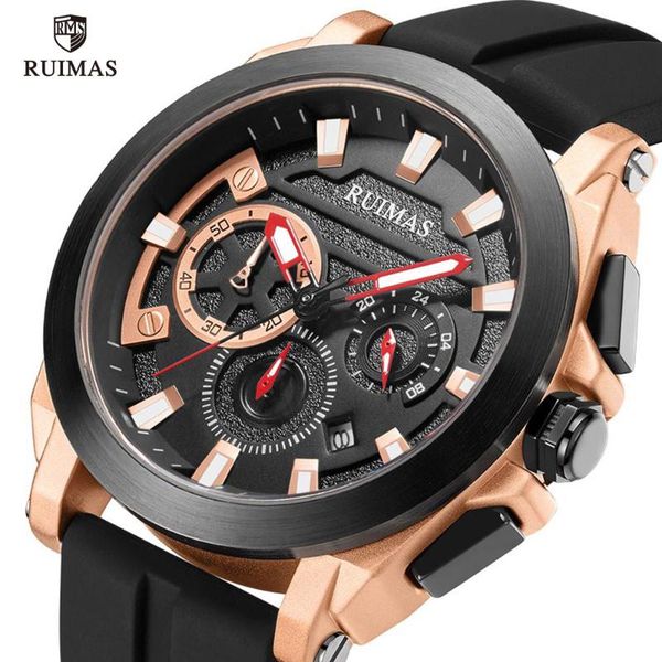 wristwatches brand ruimas men's blue sports watches luxury chronograph quartz watch man military waterproof wristwatch male relogios 58, Slivery;brown
wristwatches brand ruimas men's blue sports watches luxury chronograph quartz watch man military waterproof wristwatch male relogios 58, Slivery;brown