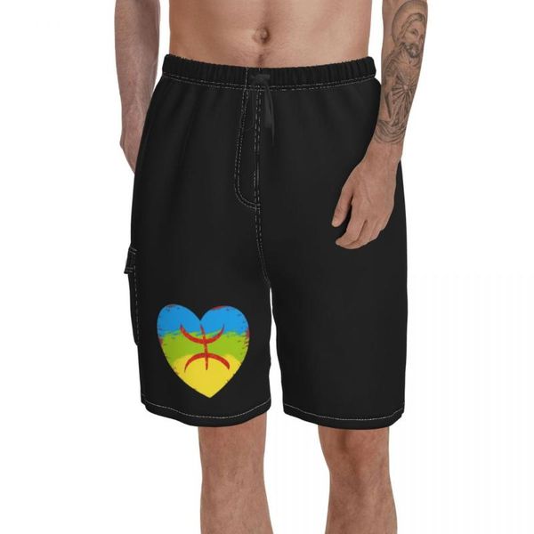 men's shorts promo pocket beach pants amazigh love heart flag - berber causal breathable novelty male, White;black
men's shorts promo pocket beach pants amazigh love heart flag - berber causal breathable novelty male, White;black