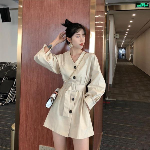 casual dresses vintage summer v-neck fashion brand long sleeve mini-dress sashes korean style women's clothing vestidos modis, Black;gray
casual dresses vintage summer v-neck fashion brand long sleeve mini-dress sashes korean style women's clothing vestidos modis, Black;gray