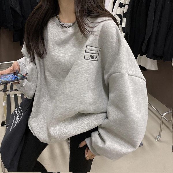 women's hoodies & sweatshirts qweek korean fashion causal crewneck sweatshirt women gray oversized long sleeve letter print hoodie fem, Black
women's hoodies & sweatshirts qweek korean fashion causal crewneck sweatshirt women gray oversized long sleeve letter print hoodie fem, Black
