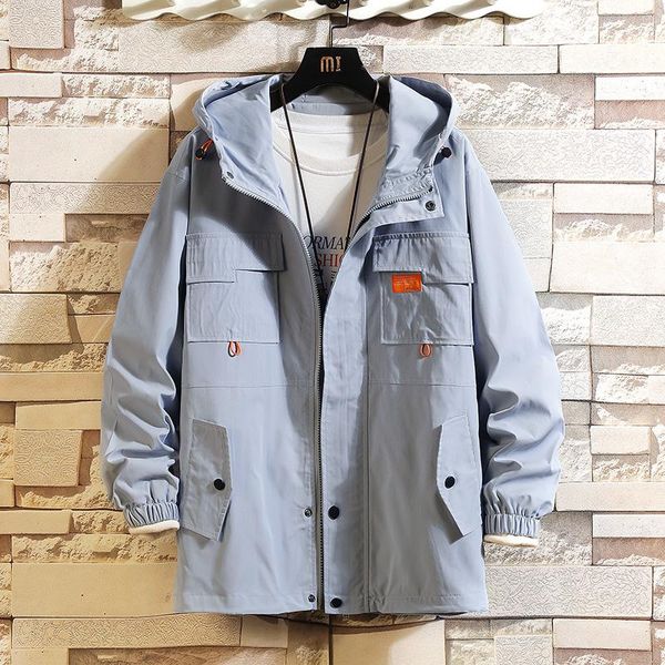 men's jackets spring cargo jacket men loose hooded outerwear street fashion plus size zipper windbreaker multi-pocket coats male clothi, Black;brown
men's jackets spring cargo jacket men loose hooded outerwear street fashion plus size zipper windbreaker multi-pocket coats male clothi, Black;brown