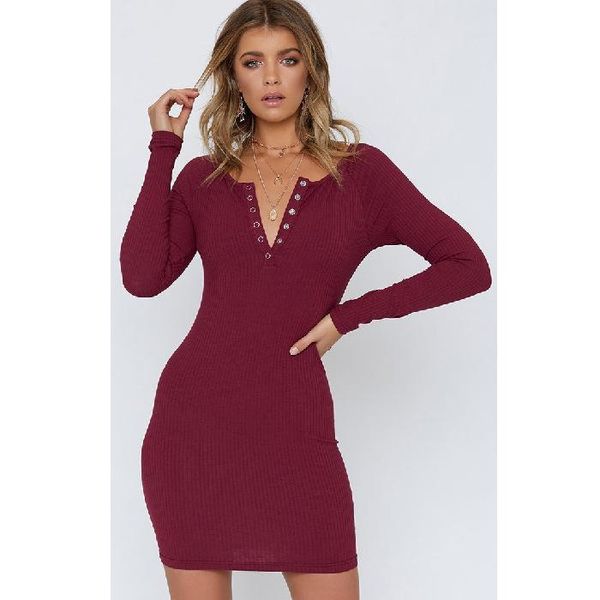 casual dresses autumn women's wear europe and the united states v-neck knit long sleeves skinny wrap party women evening, Black;gray
casual dresses autumn women's wear europe and the united states v-neck knit long sleeves skinny wrap party women evening, Black;gray