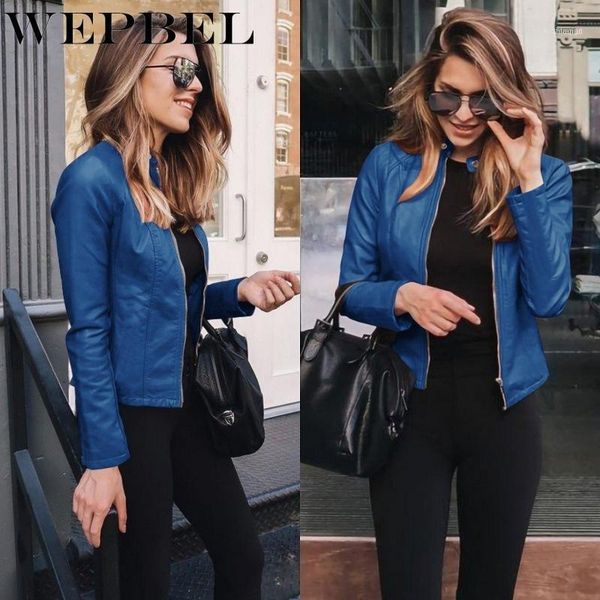 women's jackets wepbel plus size women spring zipper casual pu leather soft motorcycle jacket coat1, Black;brown
women's jackets wepbel plus size women spring zipper casual pu leather soft motorcycle jacket coat1, Black;brown