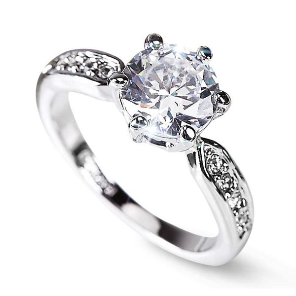 wedding rings classic luxury real solid 925 sterling silver ring zircon crystals jewelry engagement for women anillos mujer, Slivery;golden
wedding rings classic luxury real solid 925 sterling silver ring zircon crystals jewelry engagement for women anillos mujer, Slivery;golden