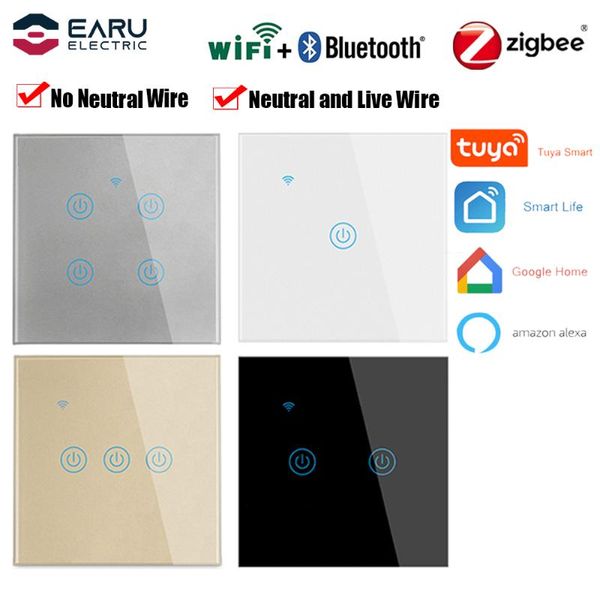 smart home control 1/2/3/4way zigbee/wifi touch light switch eu switches backlight with neutral wire or without
smart home control 1/2/3/4way zigbee/wifi touch light switch eu switches backlight with neutral wire or without