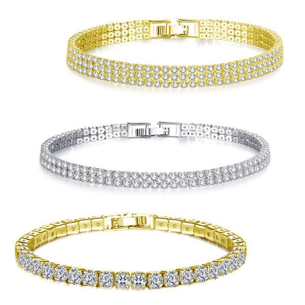 fashion cubic zirconia tennis bracelets bangle gold silver color charm bracelet for women bridal wedding party jewelry, Golden;silver
fashion cubic zirconia tennis bracelets bangle gold silver color charm bracelet for women bridal wedding party jewelry, Golden;silver