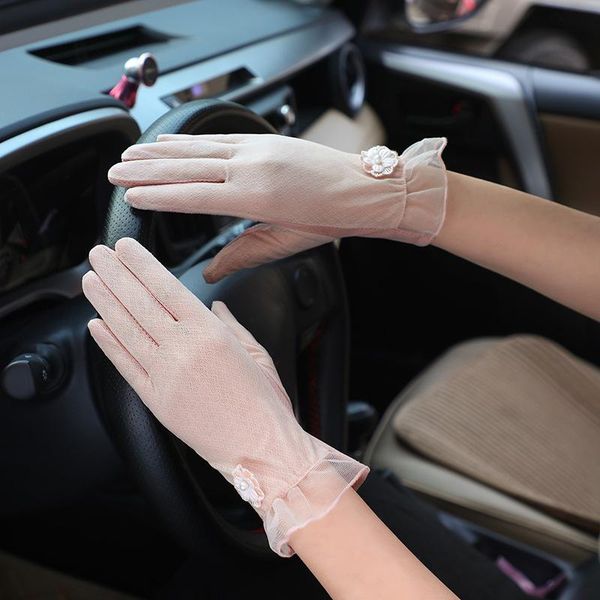 five fingers gloves sunscreen lace mesh women summer spring touch screen anti uv slip resistant driving breathable guantes, Blue;gray
five fingers gloves sunscreen lace mesh women summer spring touch screen anti uv slip resistant driving breathable guantes, Blue;gray