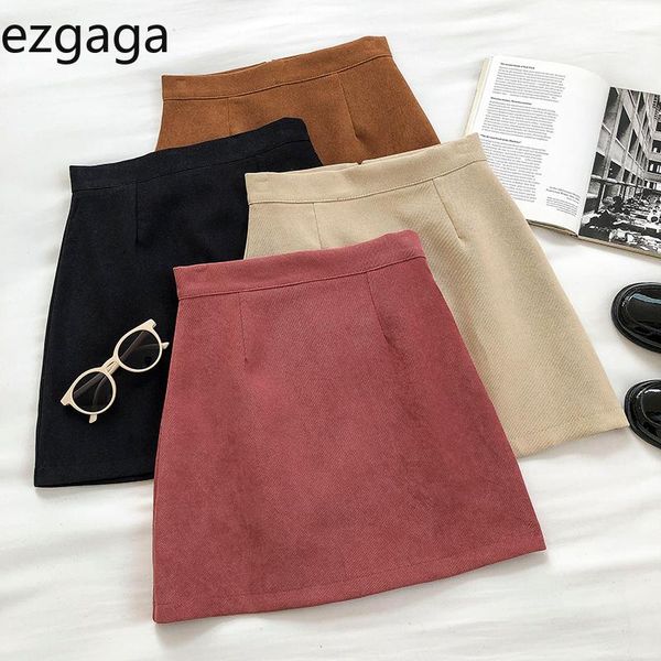 ezgaga mini skirts women korean simple fashion 2021 autumn solid high waist a-line zipper ladies wrap outwear elegant, Black
ezgaga mini skirts women korean simple fashion 2021 autumn solid high waist a-line zipper ladies wrap outwear elegant, Black