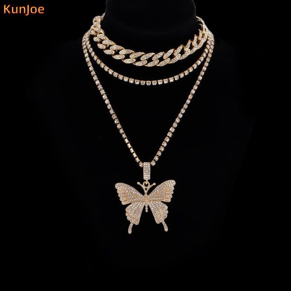 chains kunjoe vintage butterfly pendant necklace punk cuban chain rhinestones gold color choker thick women fashion jewellery, Silver
chains kunjoe vintage butterfly pendant necklace punk cuban chain rhinestones gold color choker thick women fashion jewellery, Silver
