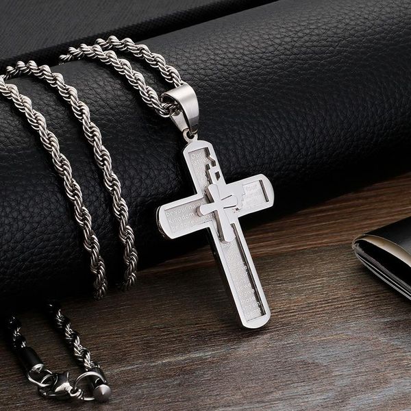 pendants personality trend jewelry titanium steel cross belief strength necklace pendant, Black
pendants personality trend jewelry titanium steel cross belief strength necklace pendant, Black