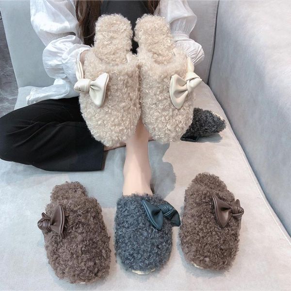 women shoes indoor home slippers fluffy 2021 bowknot cute woman non-slip winter slides ladies, Black
women shoes indoor home slippers fluffy 2021 bowknot cute woman non-slip winter slides ladies, Black