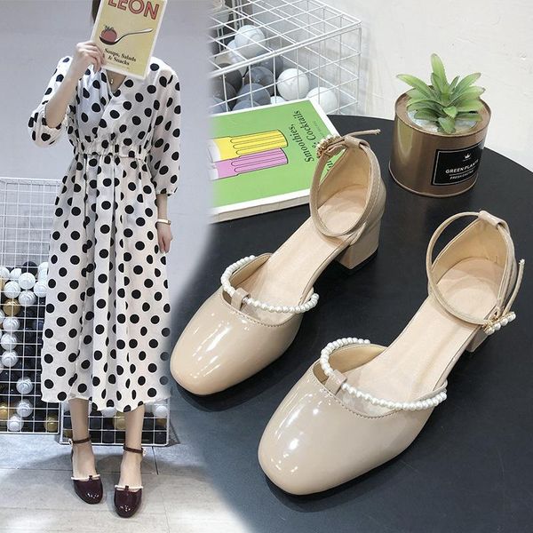 sandals female sandal retro woman shoes 2021 summer block heels square toe mary jane med girls original pearl comfort chunky fashion, Black
sandals female sandal retro woman shoes 2021 summer block heels square toe mary jane med girls original pearl comfort chunky fashion, Black