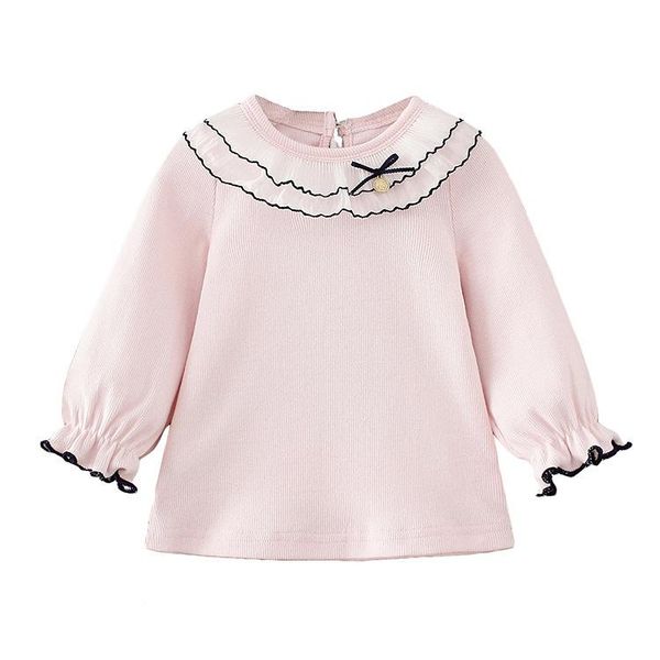 child shirts spring arrival ruffled long sleeves for girl kids clothing toddler baby shirt cotton tees, White;black
child shirts spring arrival ruffled long sleeves for girl kids clothing toddler baby shirt cotton tees, White;black