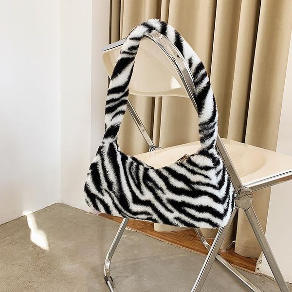 vintage zebra pattern shoulder underarm bag female plush autumn handbag soft warm fur tote purse for lady sac a main bags
vintage zebra pattern shoulder underarm bag female plush autumn handbag soft warm fur tote purse for lady sac a main bags