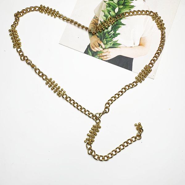 womens fashion designer original gold metal chain belts for women strap dresses high waist jeans gadgets harness accessories, Silver
womens fashion designer original gold metal chain belts for women strap dresses high waist jeans gadgets harness accessories, Silver