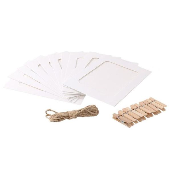 frames 10pcs 5 inches paper po frame retro kraft picture hanging decorations with string and clips (white)
frames 10pcs 5 inches paper po frame retro kraft picture hanging decorations with string and clips (white)
