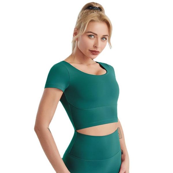 yoga outfit tight shirts women short sleeve cropped gym fitness running workout sport t-shirts sports wear
yoga outfit tight shirts women short sleeve cropped gym fitness running workout sport t-shirts sports wear