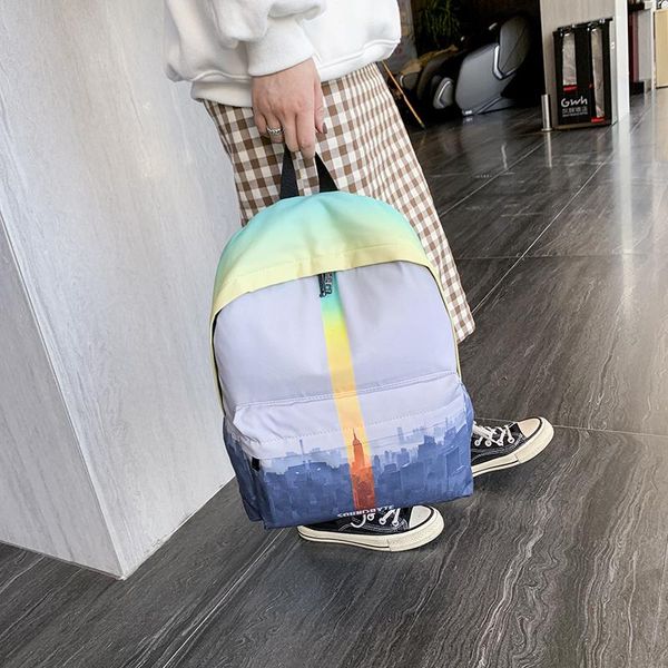 outdoor bags gradient printed light backpack ins super fire forest school bag female shoulders literary canvas
outdoor bags gradient printed light backpack ins super fire forest school bag female shoulders literary canvas