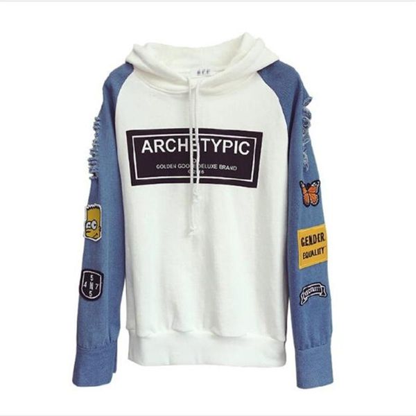 women's hoodies & sweatshirts 2021 autumn fashion women/girl letter printing broken hole hooded korean style casual loose cowboy, Black
women's hoodies & sweatshirts 2021 autumn fashion women/girl letter printing broken hole hooded korean style casual loose cowboy, Black