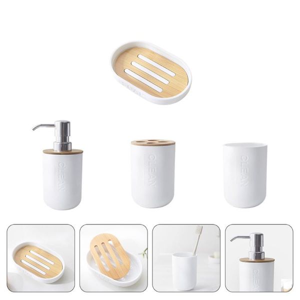 bath accessory set 1 of soap plates sanitizer bottles toothbrush cups bathroom supplies (white)
bath accessory set 1 of soap plates sanitizer bottles toothbrush cups bathroom supplies (white)