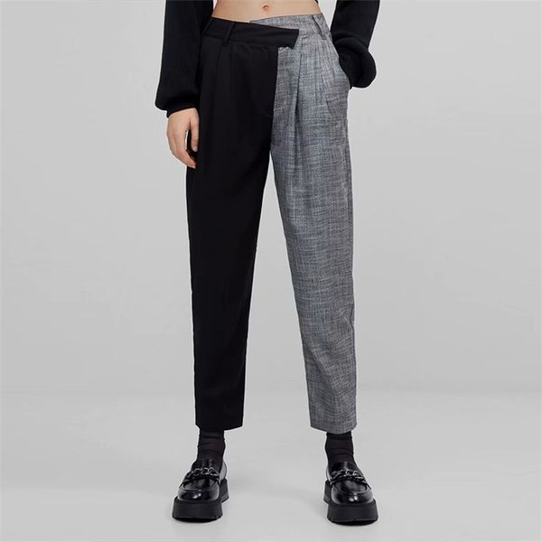 fashion vintage patchwork pants harajuku woman trousers elastics high waist korean causal straight streetwear 210422, Black;white
fashion vintage patchwork pants harajuku woman trousers elastics high waist korean causal straight streetwear 210422, Black;white