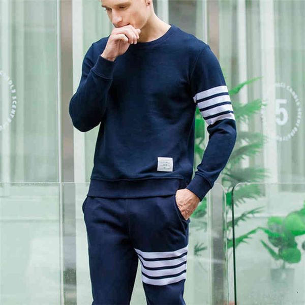 hoodies men's & sweatshirts autumn winter pure cotton loopback jersey knit engineered arm stripe thom sweatshirt crewneck pullover brow, Black
hoodies men's & sweatshirts autumn winter pure cotton loopback jersey knit engineered arm stripe thom sweatshirt crewneck pullover brow, Black
