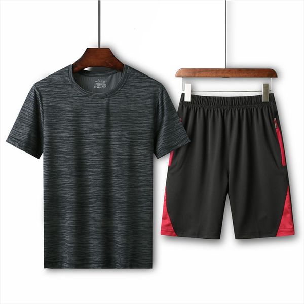 fashion summer solid colors mens tracksuits short sleeve round neck slim fit quick drying t shirt shorts sport fitness running, Gray
fashion summer solid colors mens tracksuits short sleeve round neck slim fit quick drying t shirt shorts sport fitness running, Gray