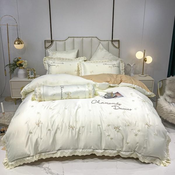bedding sets luxury smooth soft 600tc silk cotton set floral bow embroidery duvet cover fitted bed sheet pillowcase home textiles
bedding sets luxury smooth soft 600tc silk cotton set floral bow embroidery duvet cover fitted bed sheet pillowcase home textiles