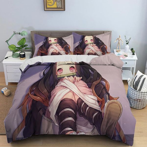 bedding sets cartoon anime duvet cover japan demon slayer set for adults single size bed teen children home textiles pillowcas
bedding sets cartoon anime duvet cover japan demon slayer set for adults single size bed teen children home textiles pillowcas