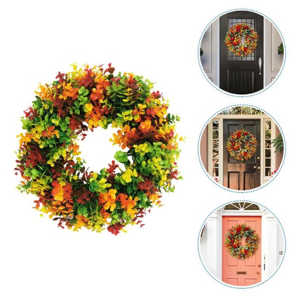 decorative flowers & wreaths 1pc fake eucalyptus wreath rustic style garden decor front door hanging garland
decorative flowers & wreaths 1pc fake eucalyptus wreath rustic style garden decor front door hanging garland