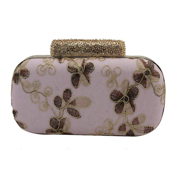 new elegant diamond embroidered banquet dinner dress cheongsam bag (gold hardware)