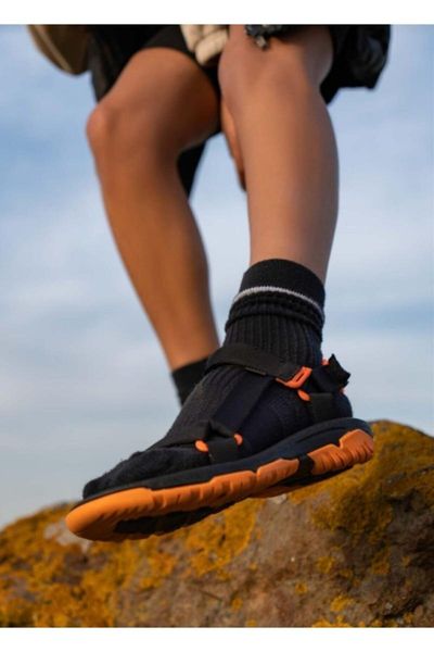 sandals women black orange step trekking
sandals women black orange step trekking