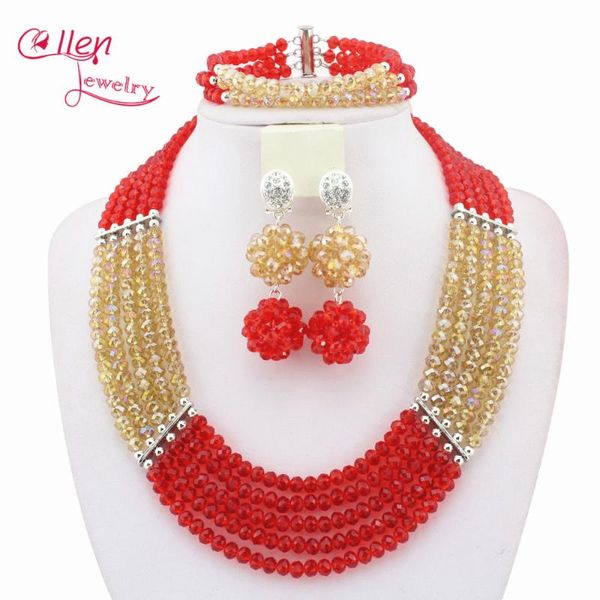 earrings & necklace 2021 est florid colorful golden nigerian wedding bride jewelry set gift costume african beads n0054, Silver
earrings & necklace 2021 est florid colorful golden nigerian wedding bride jewelry set gift costume african beads n0054, Silver