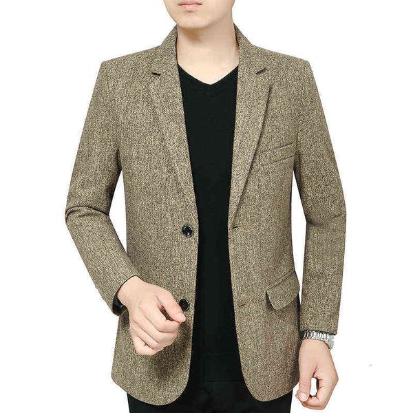 luxury suits blaze 2021 spring and autumn coat middle-aged slim fit wool two button men's casual father's suit, Black
luxury suits blaze 2021 spring and autumn coat middle-aged slim fit wool two button men's casual father's suit, Black