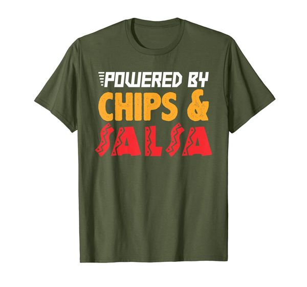 funny chips and salsa mexican food cinco de mayo gift shirt, White;black